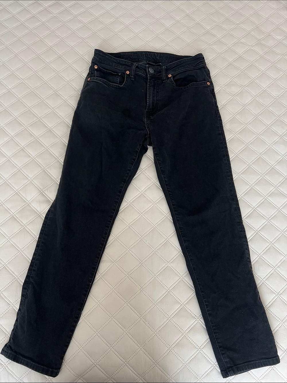 American Eagle Outfitters Black Slim Straight Jeans